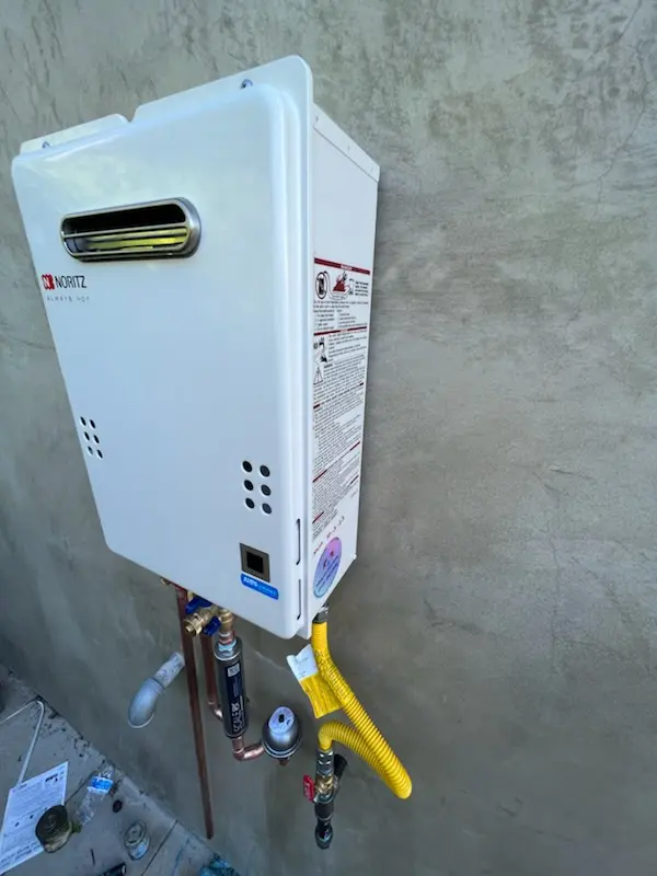 Tankless water heater installation for Childress homes